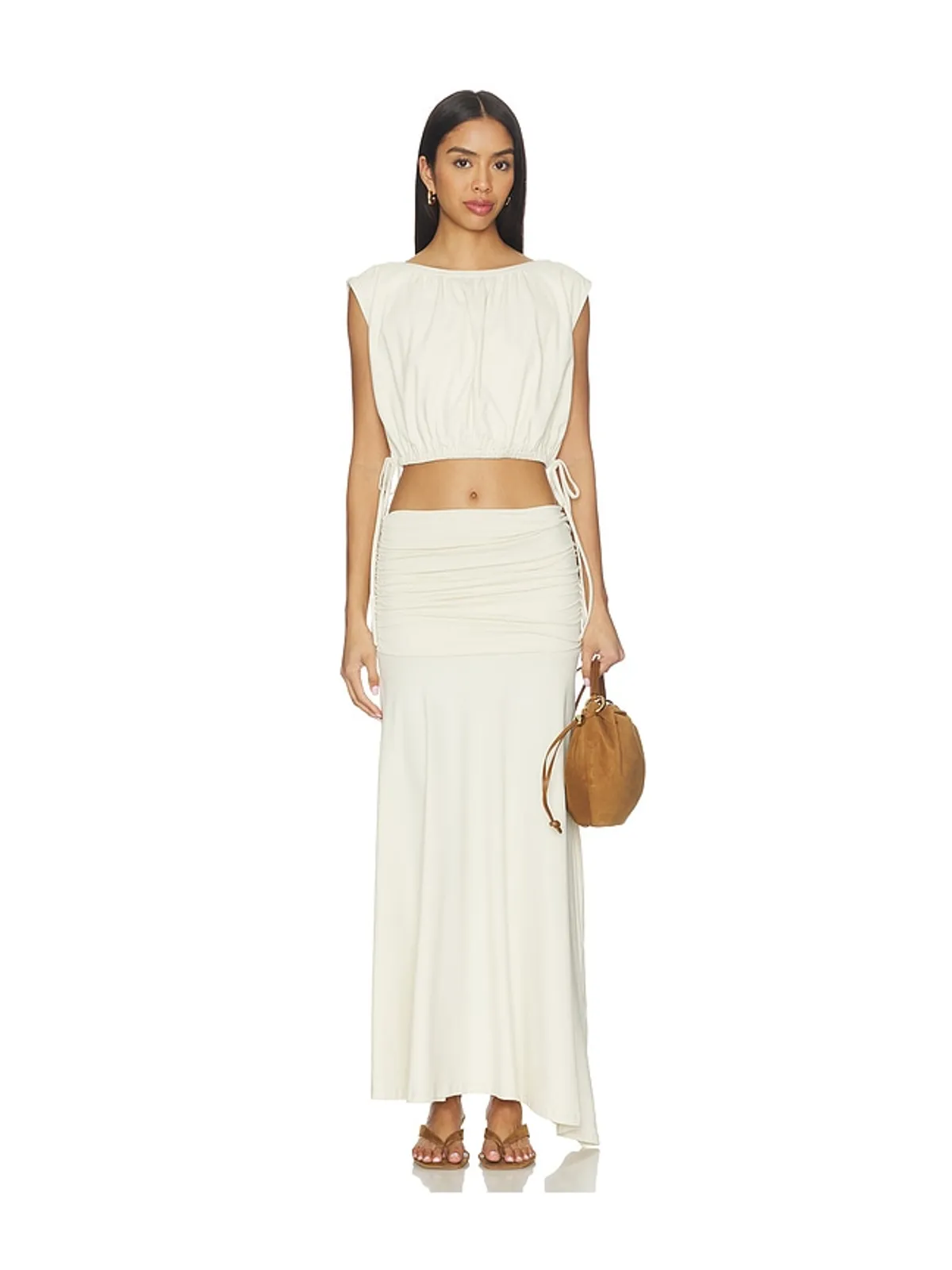 Susana Monaco GATHERED SIDE TIE トップ - 画像4