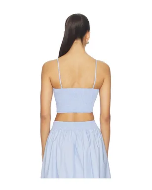Susana Monaco POPLIN SMOCKING BACK STRING トップ - サムネイル3