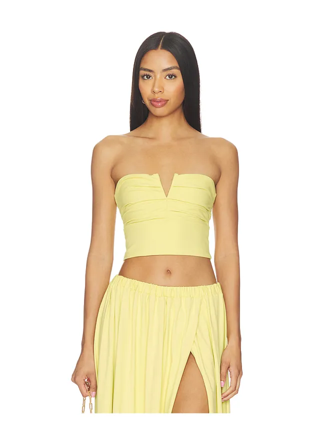 Susana Monaco Susana Monaco V WIRE PLEATED CROP チューブの商品画像