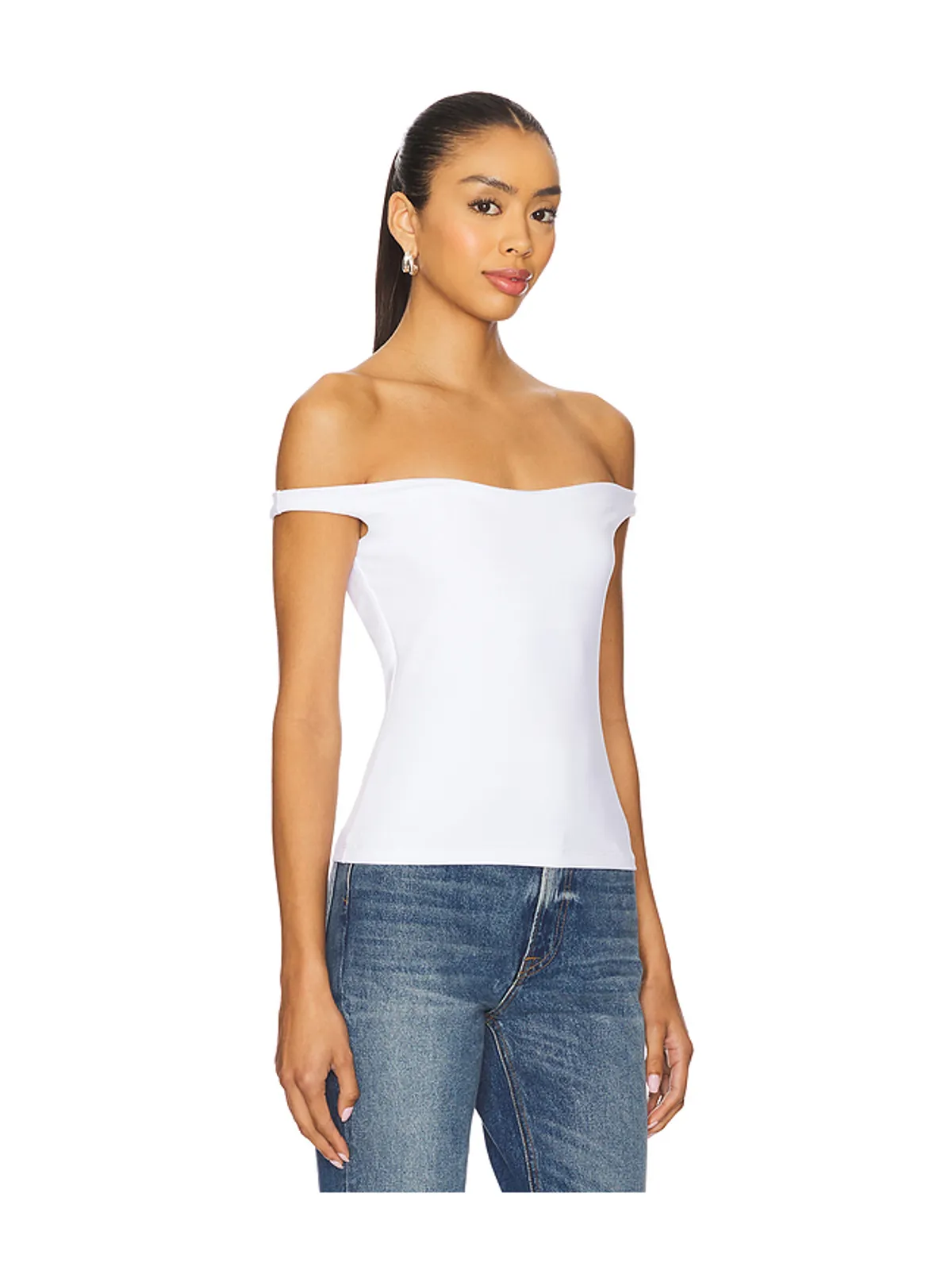 Susana Monaco TOP オフショルダートップ - 画像2