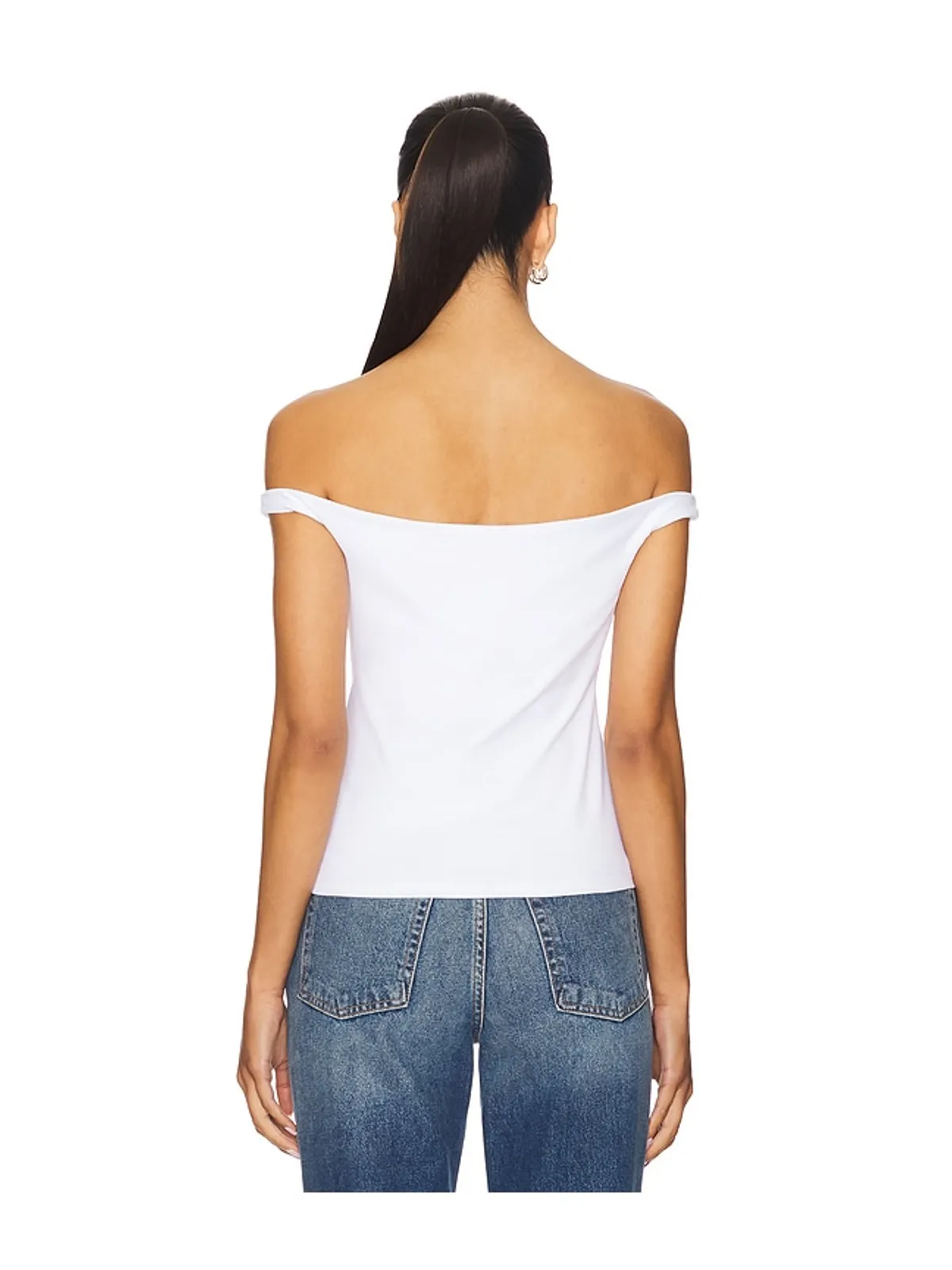 Susana Monaco TOP オフショルダートップ - 画像3