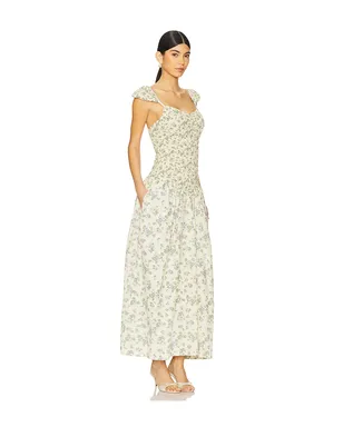 SWF DRESS マキシドレス - Cream,Green. - サムネイル2