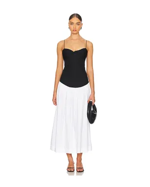 SWF DROP WAIST ドレス - Black,White. - サムネイル1