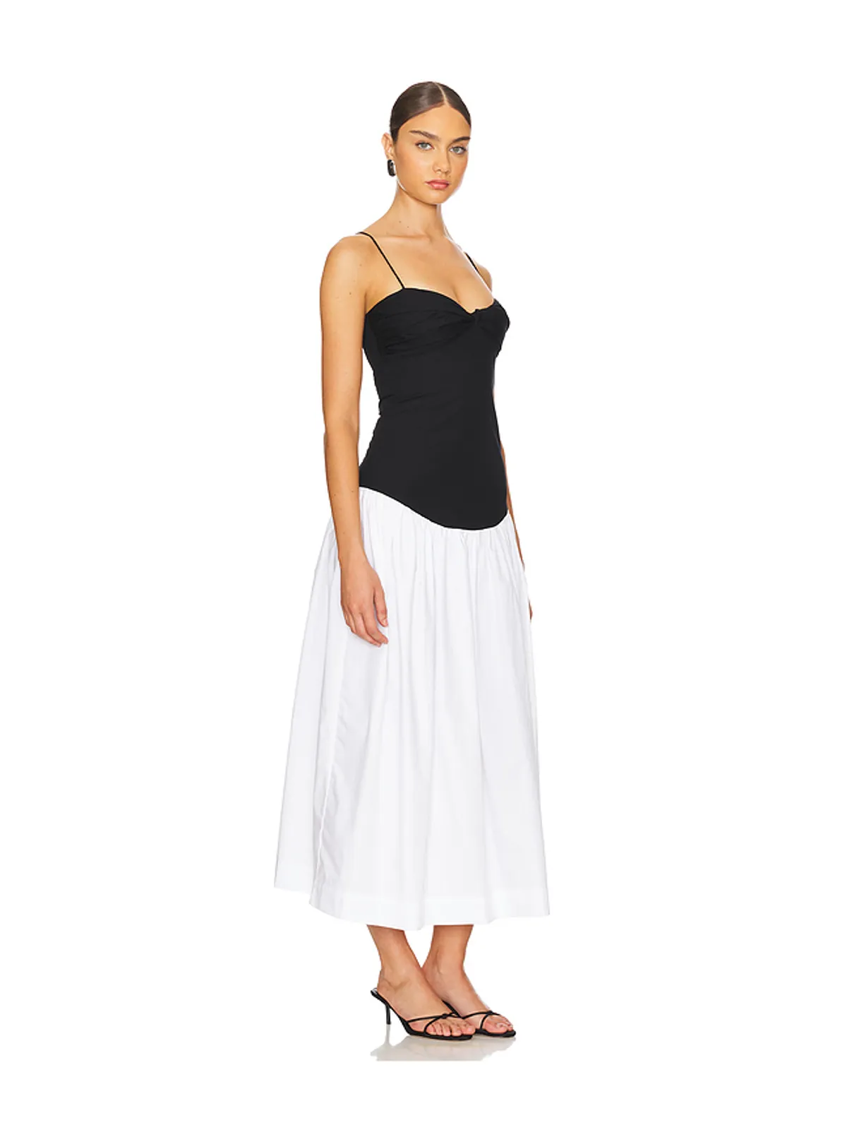SWF DROP WAIST ドレス - Black,White. - 画像2