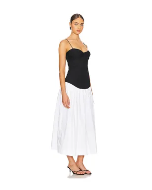 SWF DROP WAIST ドレス - Black,White. - サムネイル2