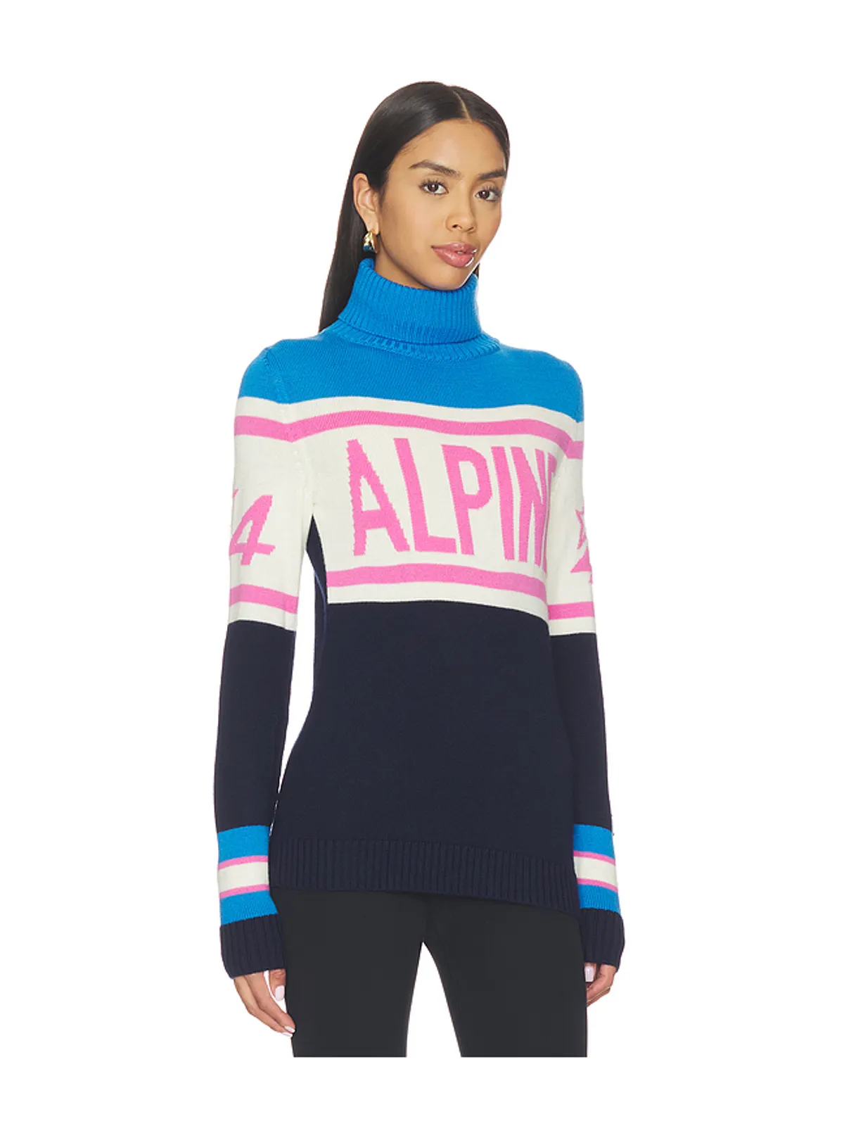 Perfect Moment アルパインセーター - Navy,Pink. - 画像2