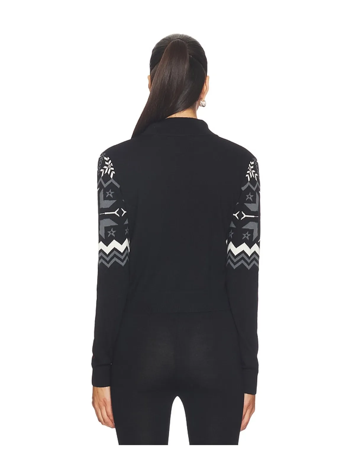 Perfect Moment NORDIC セーター - Black,Dark Grey. - 画像3