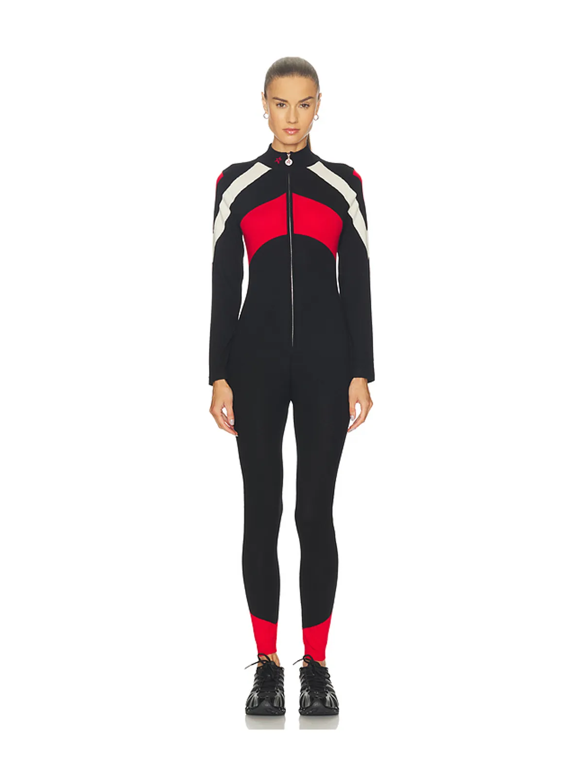 Perfect Moment TIGNES ジャンプスーツ - Black,Red. - 画像2