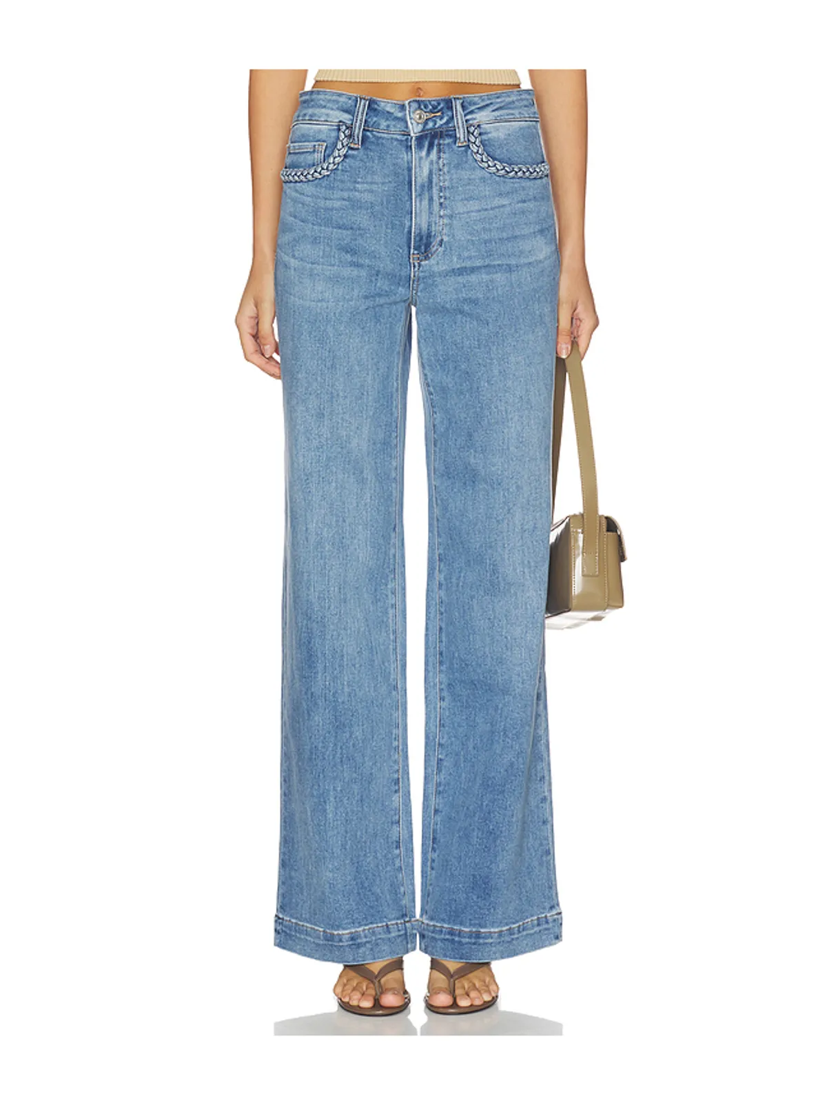 PAIGE Anessa Braided Pocket Edge Jeans - 画像1