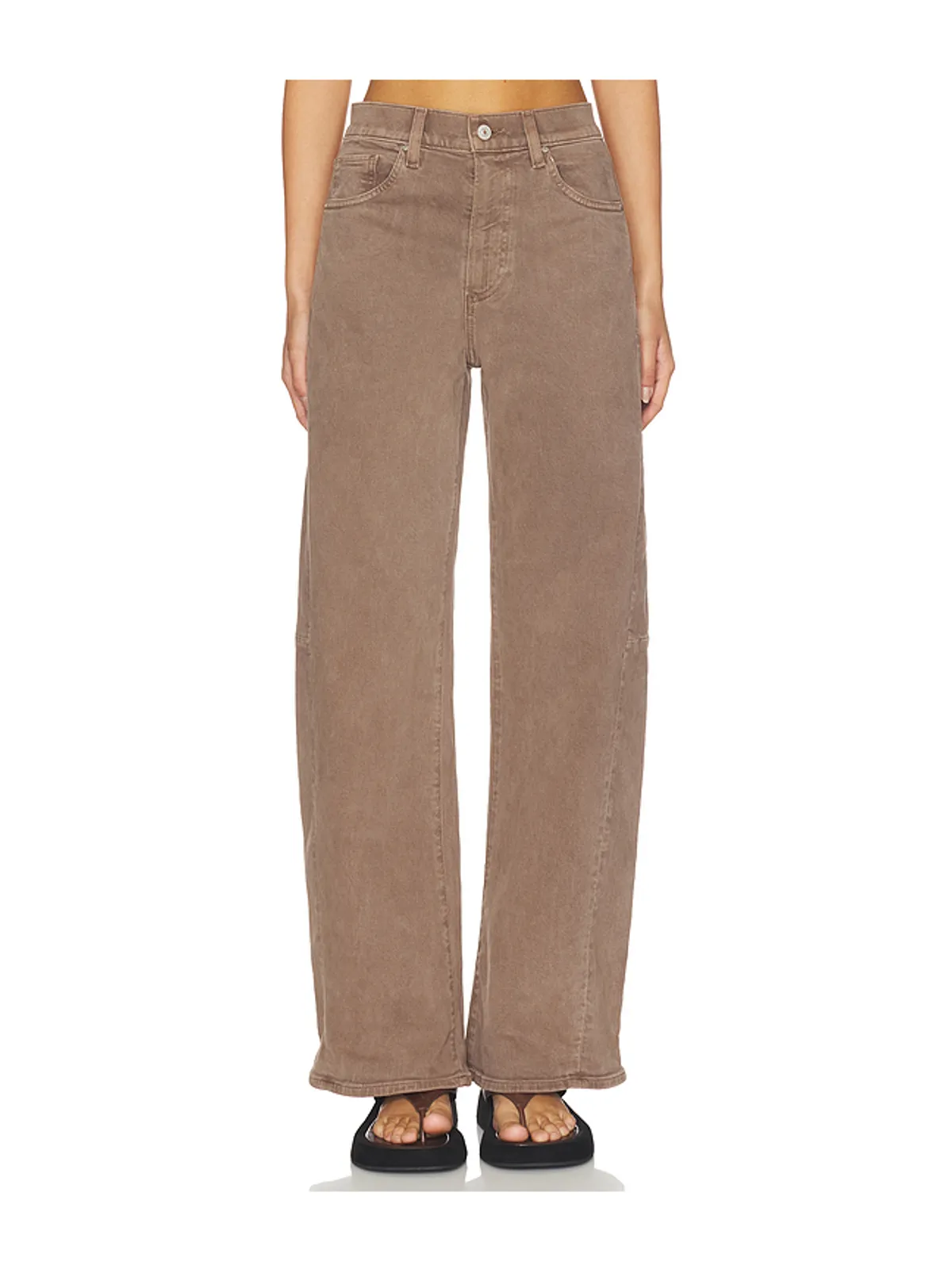 PAIGE Arellia Skimmer Outseam Panels Jeans - 画像1