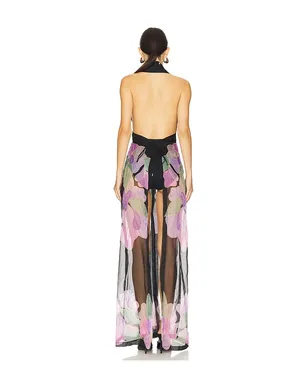 Papa Don't Preach KISS OF IVY ボディスーツ - Black,Lavender. - サムネイル4