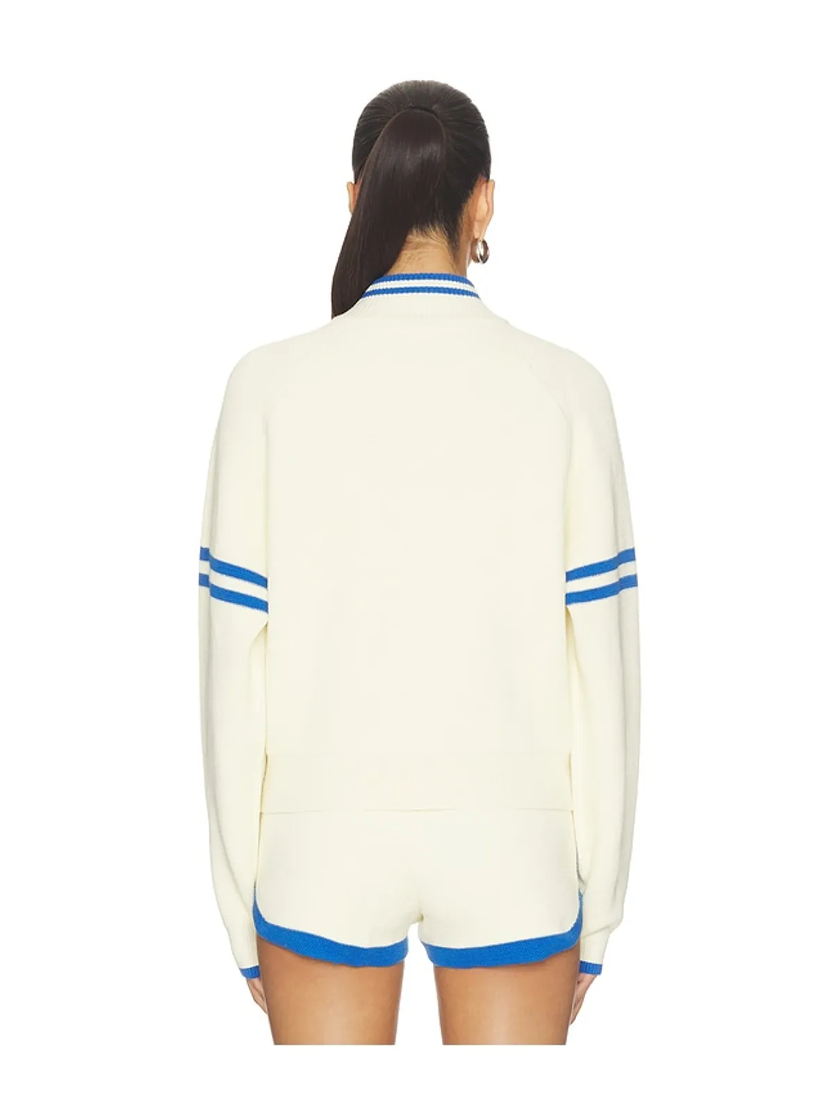 P.E Nation ODYSSEY ニットカーディガン - White,Blue. - 画像4