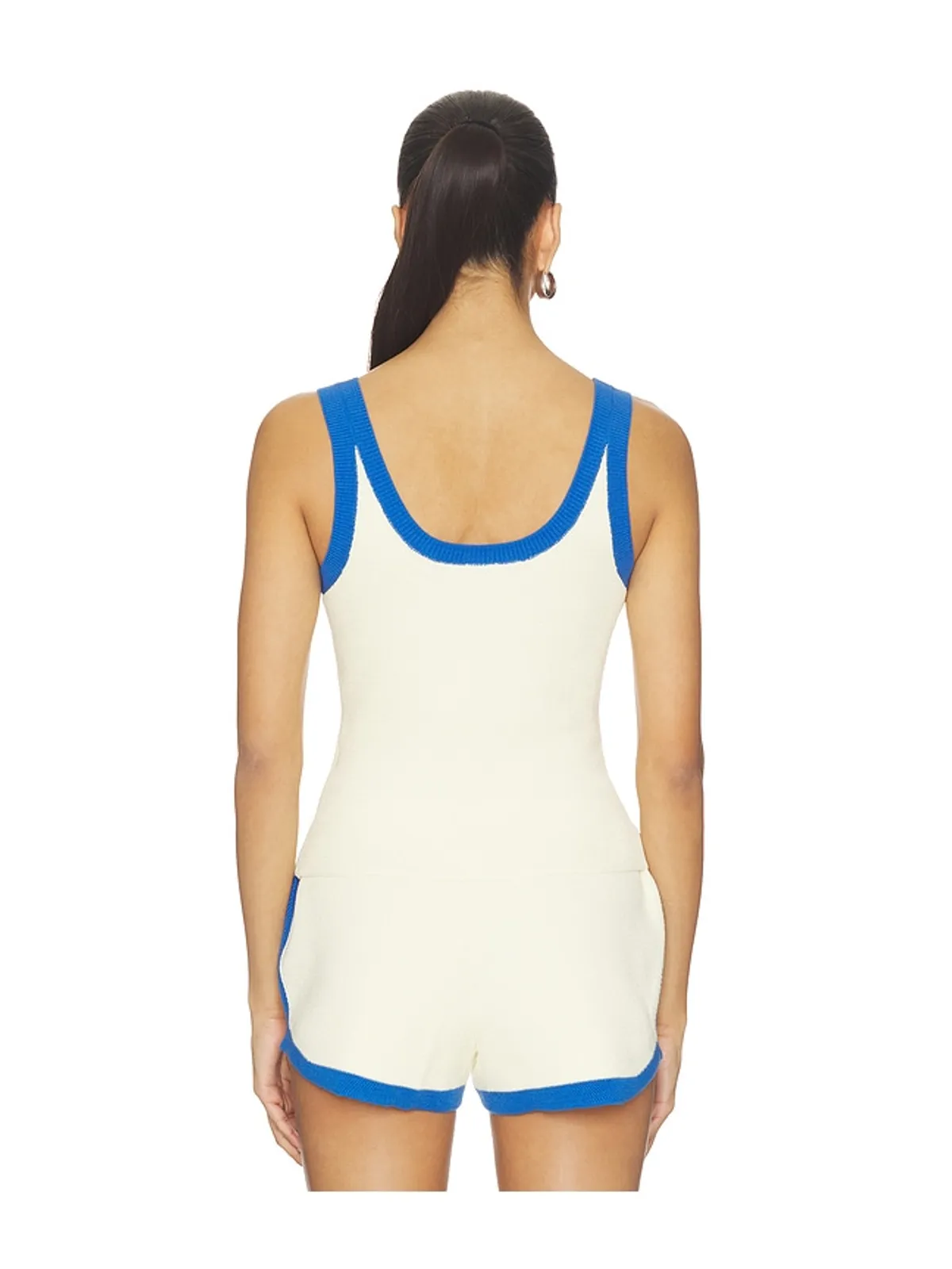 P.E Nation Odyssey Knit Tank Top - White,Blue. - 画像3