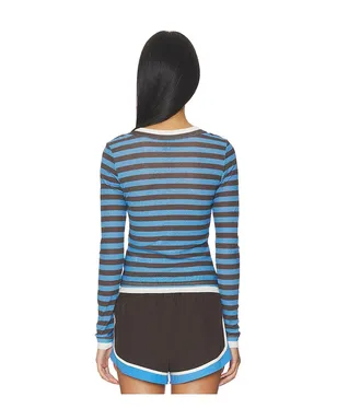 P.E Nation SERENE 長袖Tシャツ - Blue,Chocolate. - サムネイル3