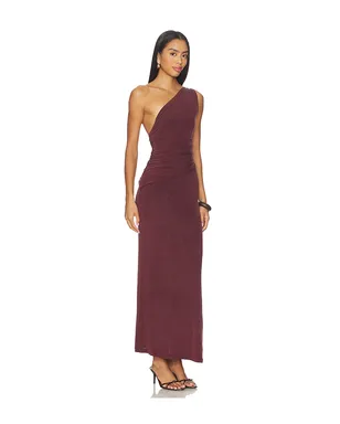 Peachy Den AMELIA ONE SHOULDER MAXI ドレス - サムネイル2