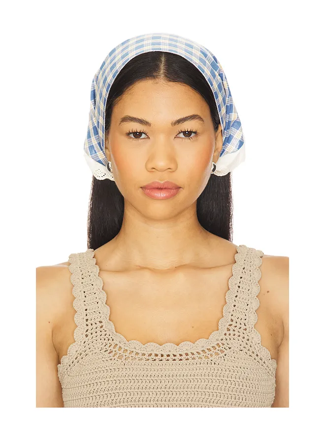 petit moments petit moments ヘッドスカーフセット - Blue,White.の商品画像