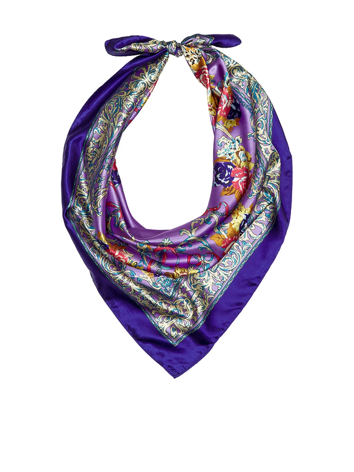 petit moments BIBI スカーフ - Navy,Lavender. - 画像1