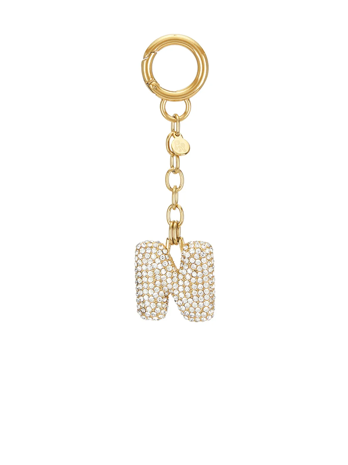 petit moments BUBBLE INITIAL PAVE キーチェーン - 画像1