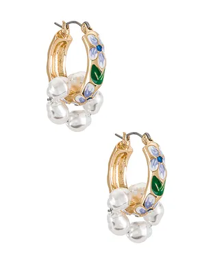 petit moments ドロップフープ - Metallic Gold,Blue. - サムネイル1