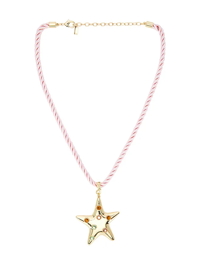 petit moments petit moments SEA ペンダントネックレス - Metallic Gold,Pink.の商品画像