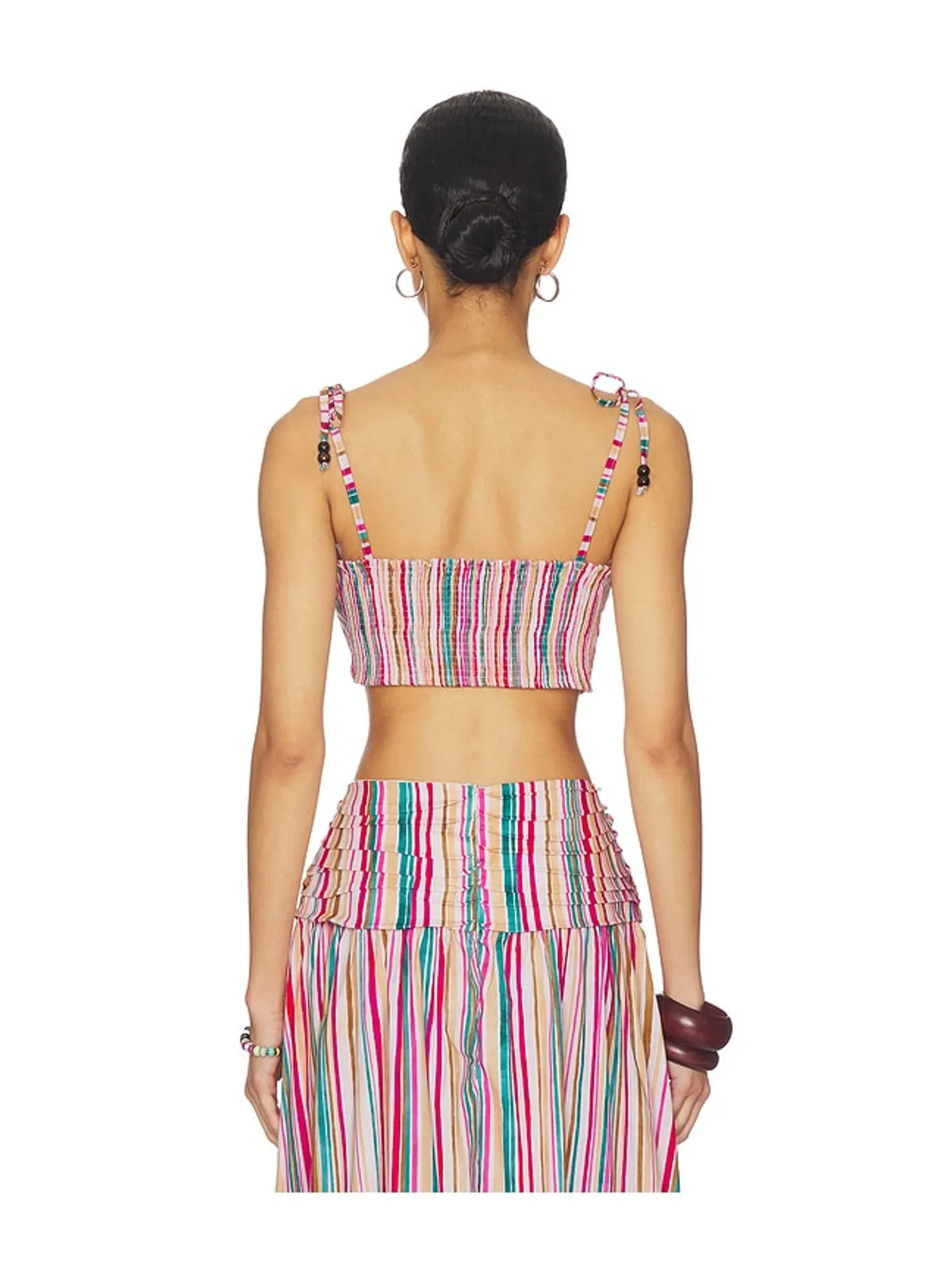 PEIXOTO EZRA クロップトップ - Pink,Tan. - 画像3