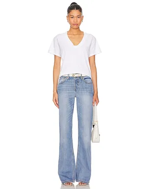 perfectwhitetee COTTON BOXY VネックTシャツ - サムネイル4
