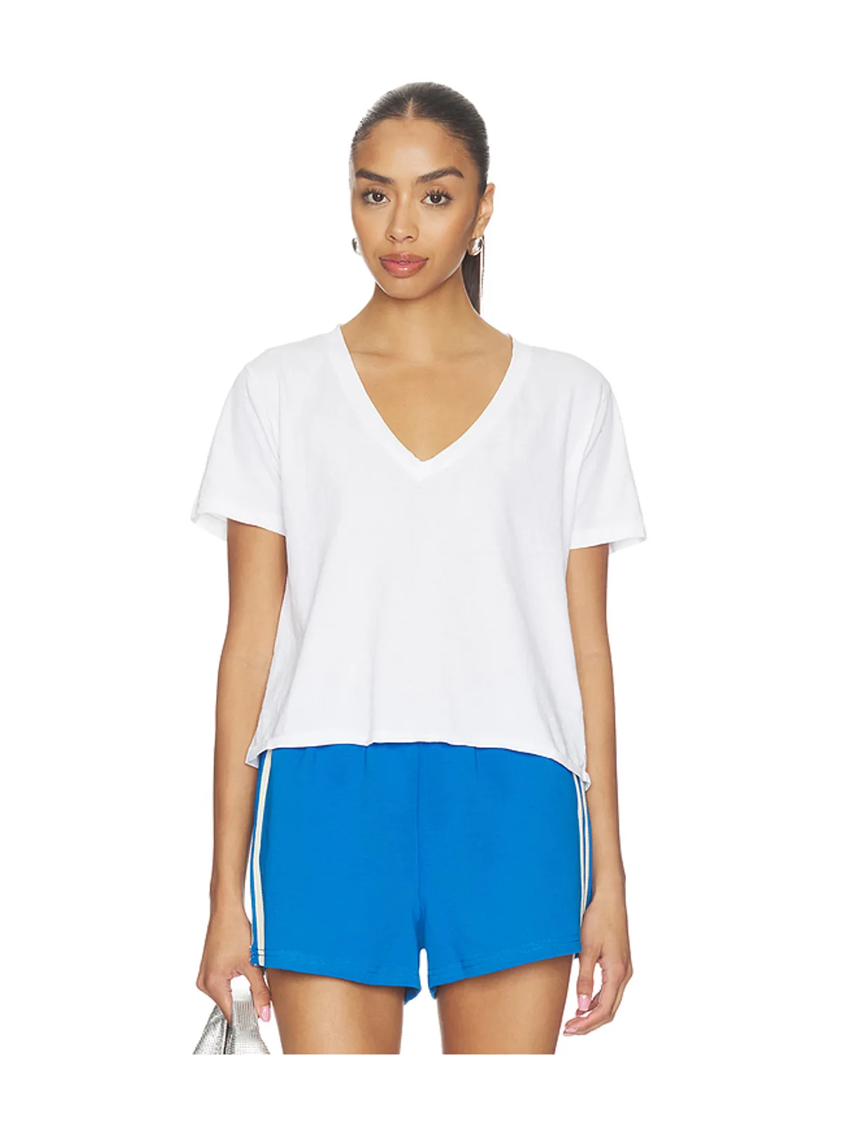 perfectwhitetee クリスピーコットン Vネック Tシャツ - 画像1