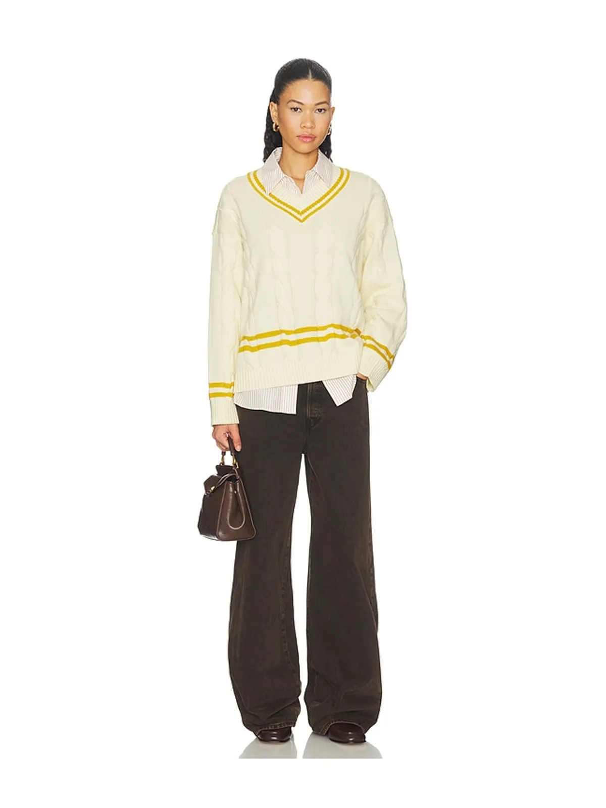 Found CRICKET プルオーバー - Cream,Mustard. - 画像5