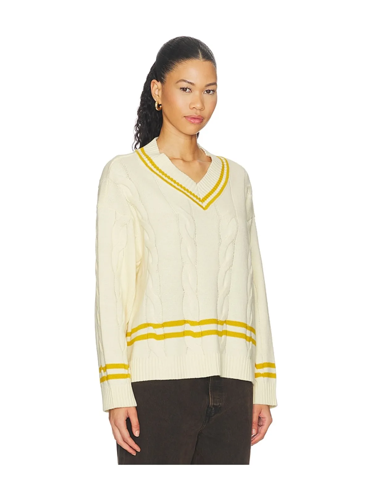 Found CRICKET プルオーバー - Cream,Mustard. - 画像3