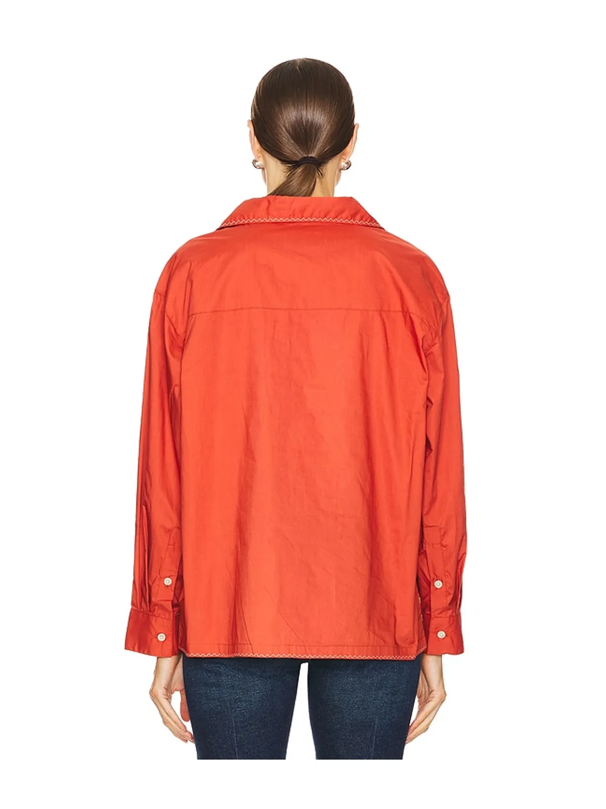 Found EMBROIDERED BUTTON UP シャツ - 画像3