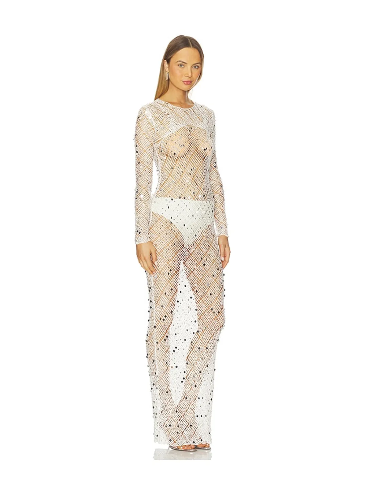 Paris Georgia VERA シュラッグ付きドレス - 画像3