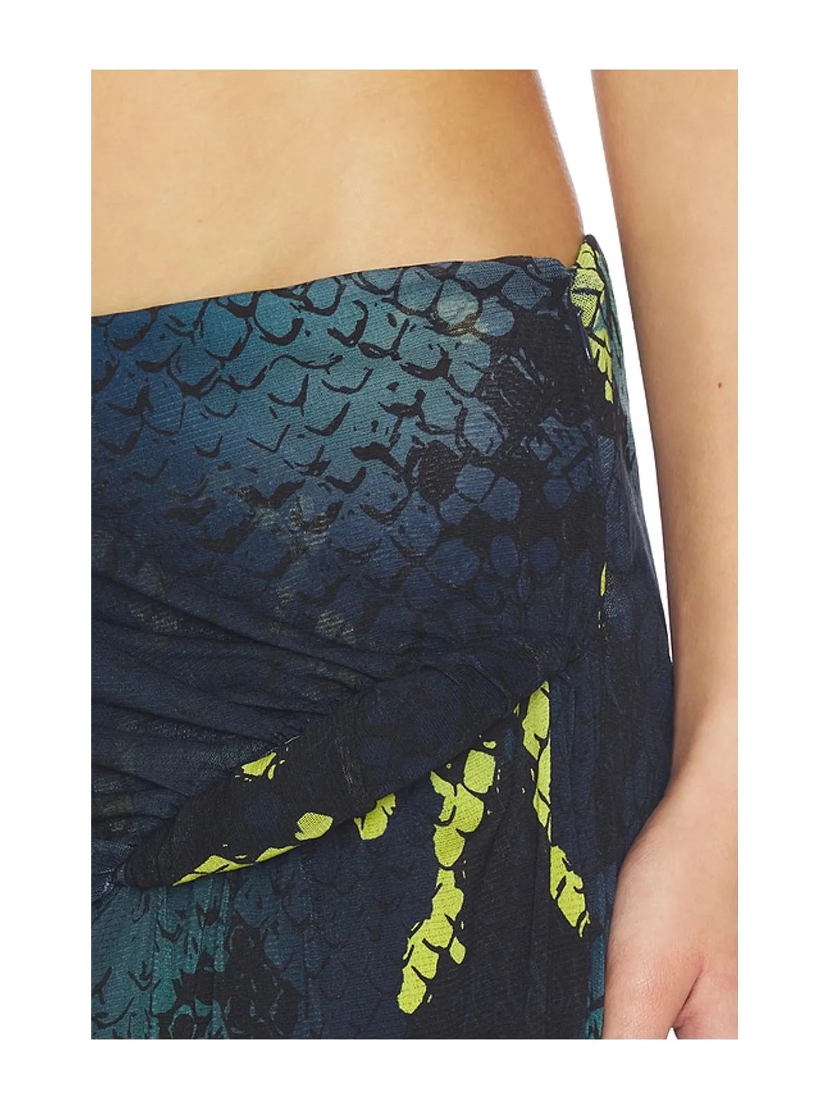 Paris Georgia クロワッサンスカート - Navy,Green. - 画像6