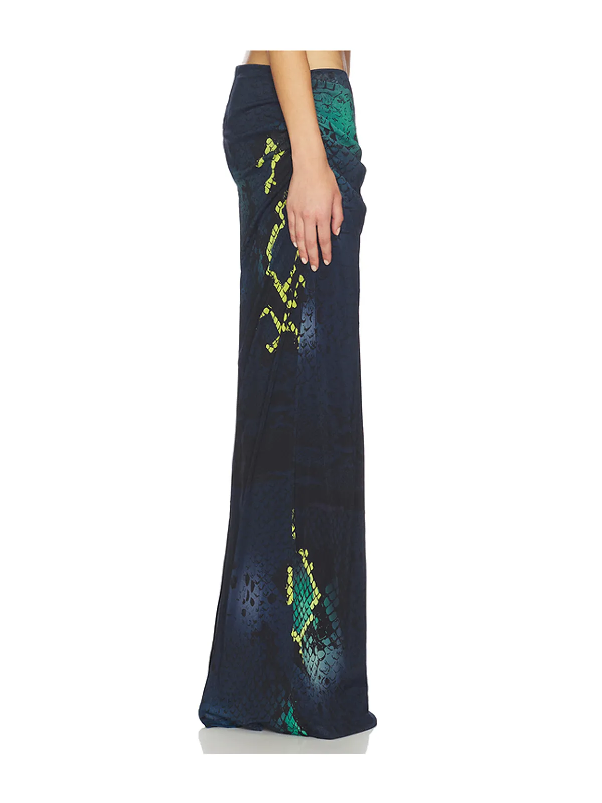Paris Georgia クロワッサンスカート - Navy,Green. - 画像2