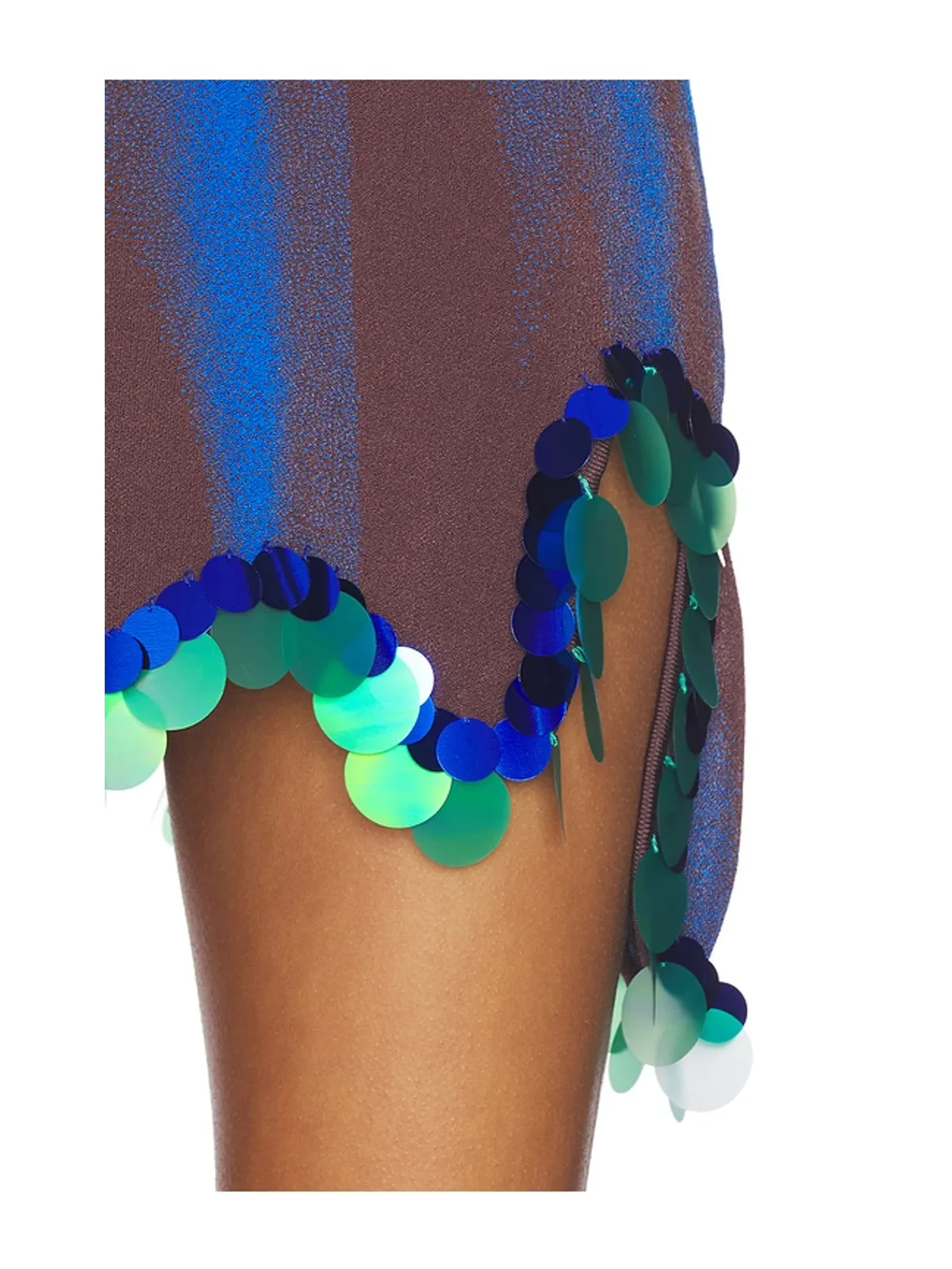 PH5 TINA MINI WITH SEQUINS ドレス - Royal,Brown. - 画像4