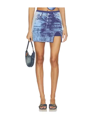 PH5 CASIA DENIM PRINT スコート - サムネイル1