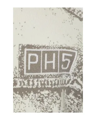 PH5 HANA DENIM PRINT OVERSIZED ジャケット - Grey,White. - サムネイル5