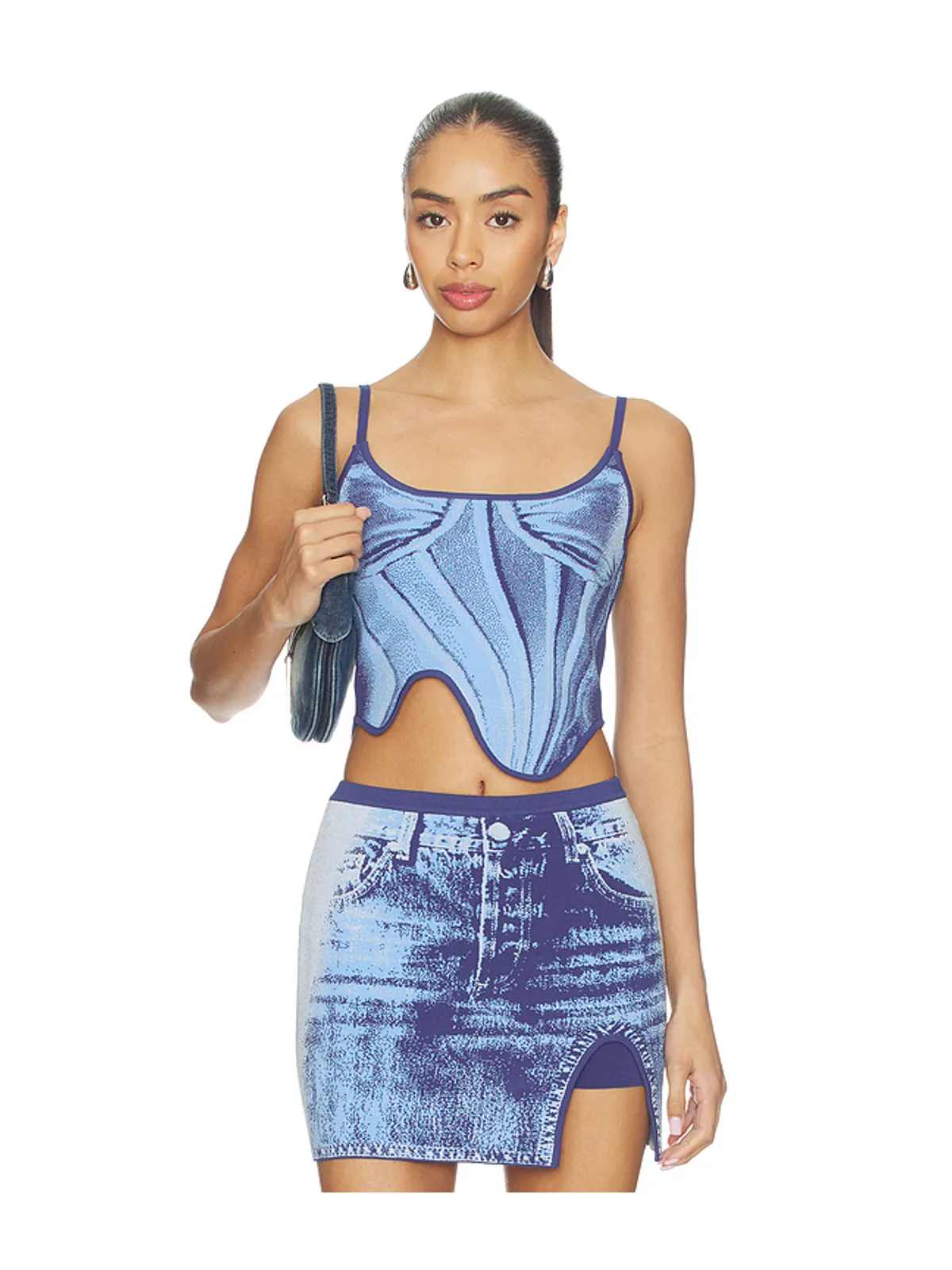 PH5 MILA DENIM PRINT TANK トップ - 画像1