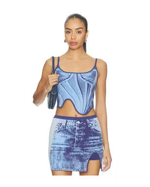 PH5 MILA DENIM PRINT TANK トップ - サムネイル1