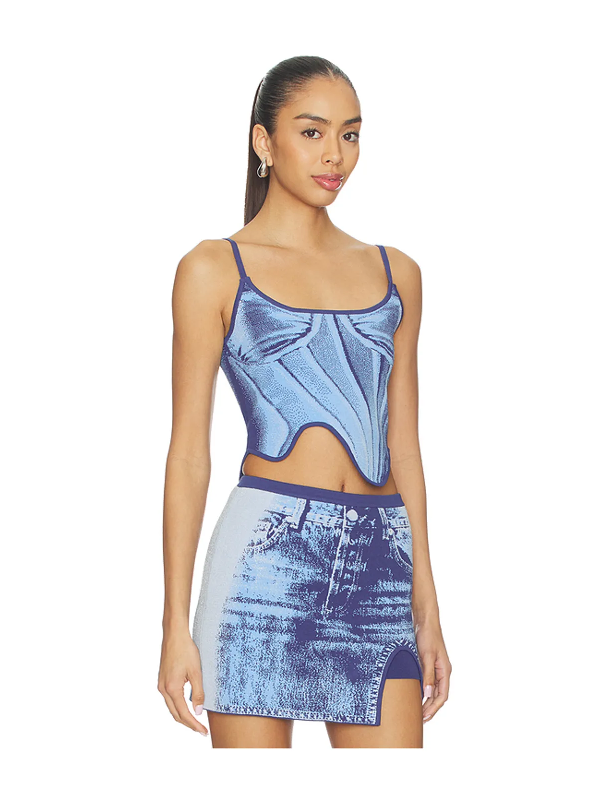 PH5 MILA DENIM PRINT TANK トップ - 画像2
