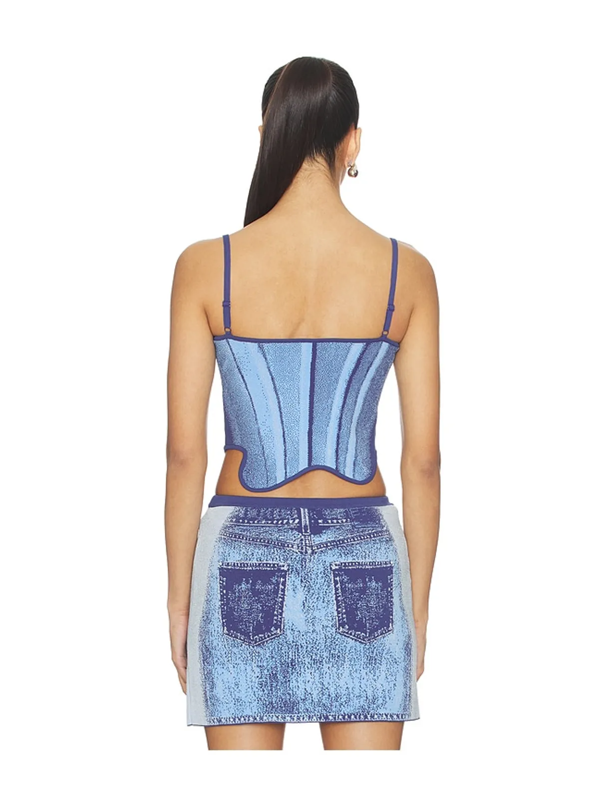 PH5 MILA DENIM PRINT TANK トップ - 画像3