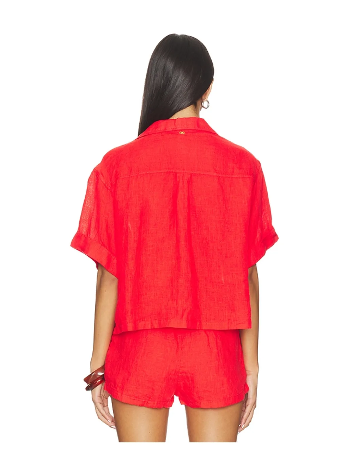 PQ LINEN BUTTON UP TOP リネン ボタンアップトップス - 画像3