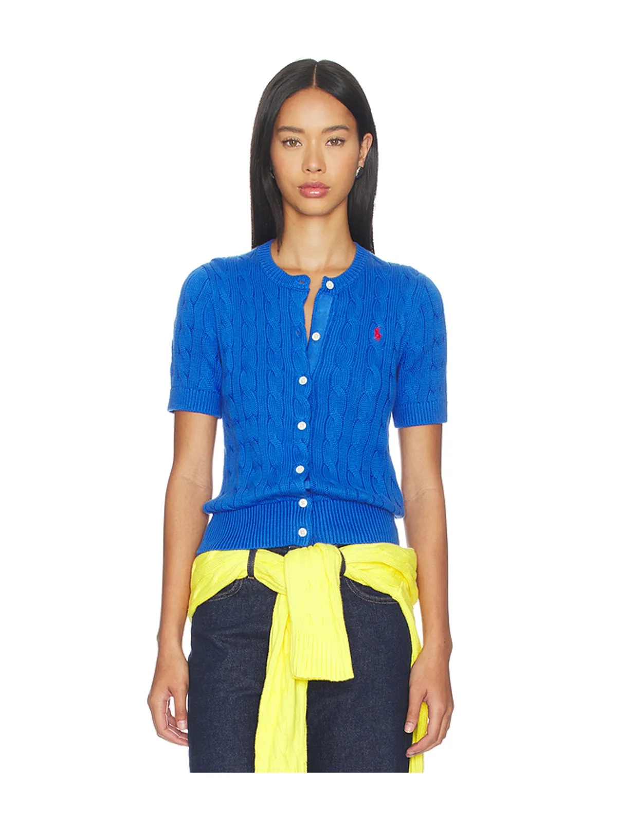 Polo Ralph Lauren Cotton Short Sleeve Cardigan Sweater - 画像1