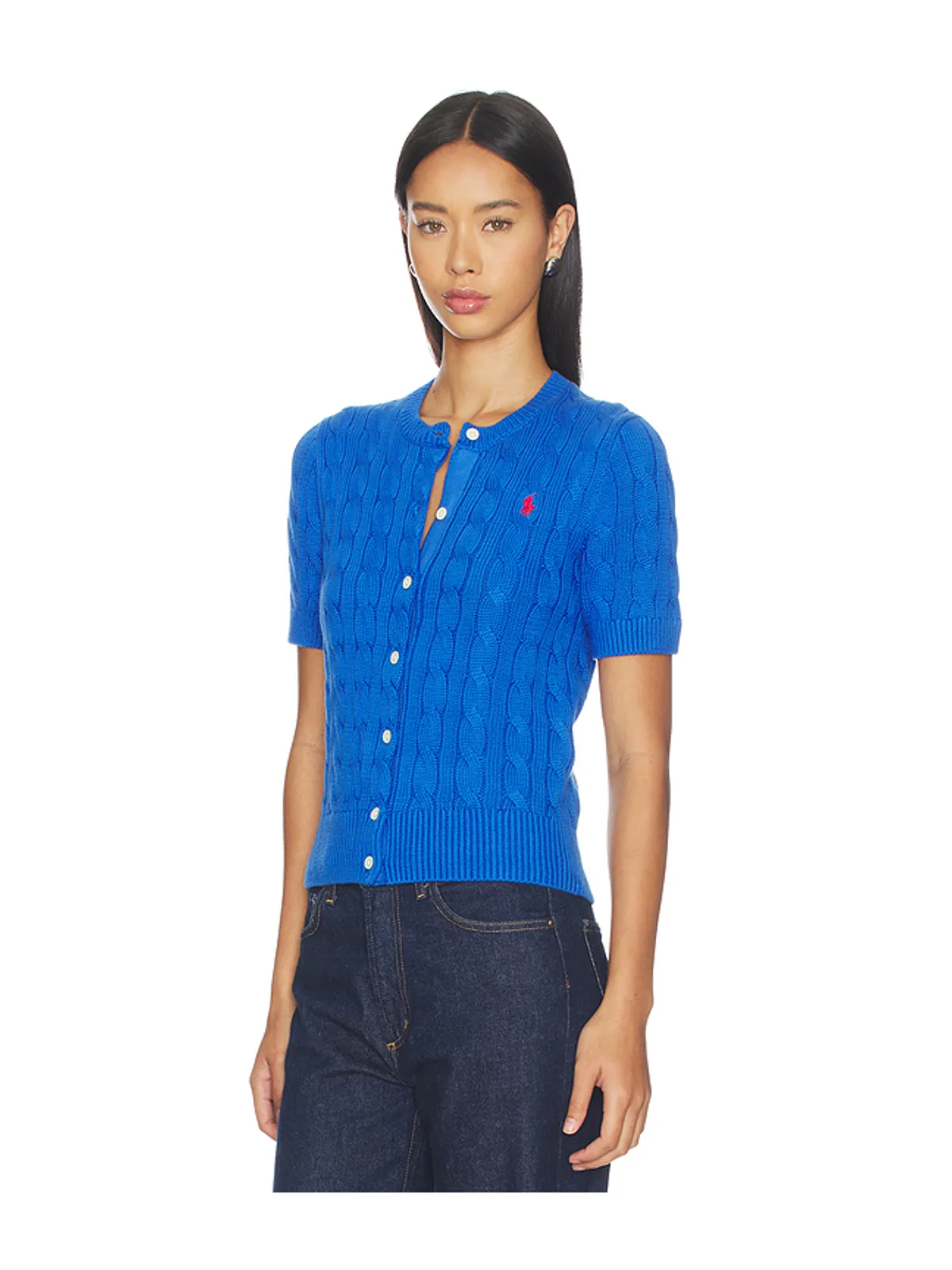 Polo Ralph Lauren Cotton Short Sleeve Cardigan Sweater - 画像2