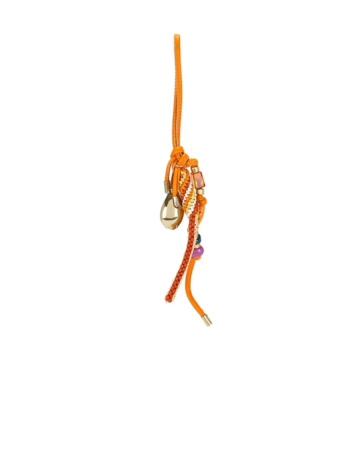 Polo Ralph Lauren レザーバッグチャーム（小） - Beige,Orange. - 画像5