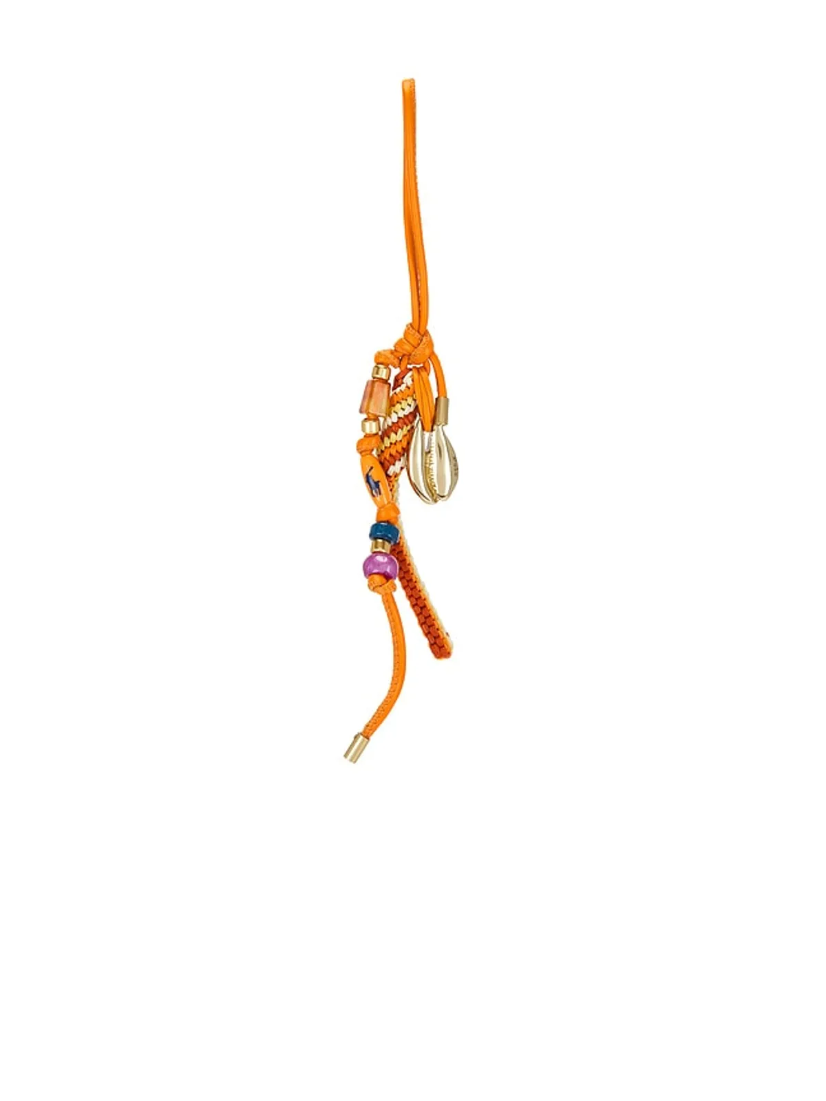 Polo Ralph Lauren レザーバッグチャーム（小） - Beige,Orange. - 画像3