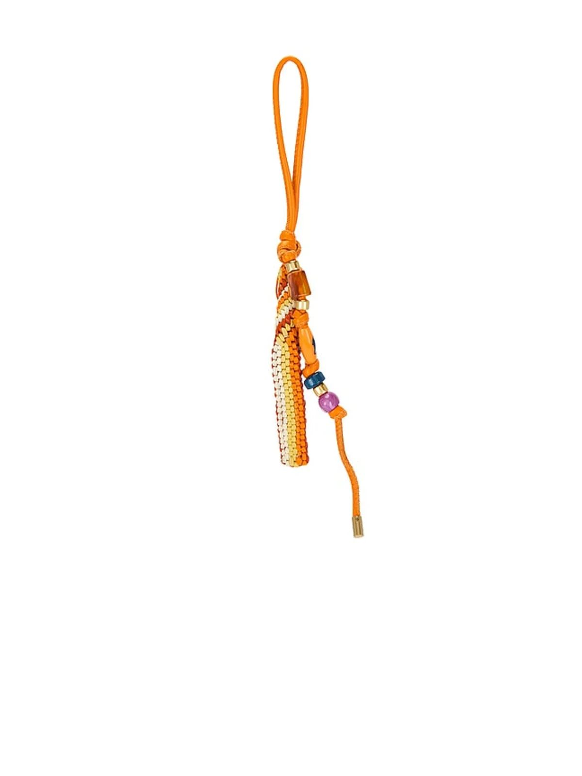 Polo Ralph Lauren レザーバッグチャーム（小） - Beige,Orange. - 画像4