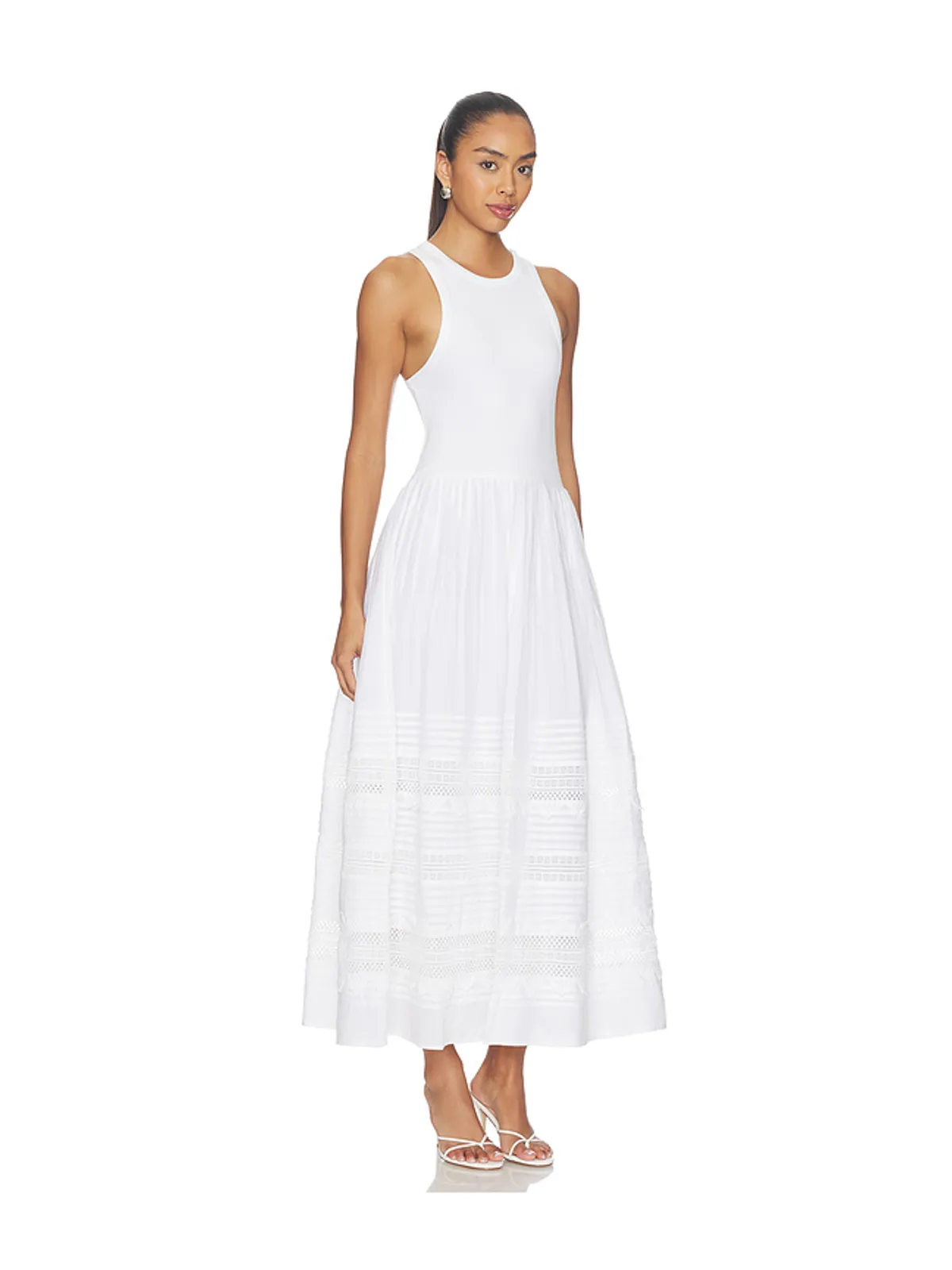 Polo Ralph Lauren Voile Crew Neck Fit & Flare Dress - 画像1