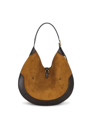 Polo Ralph Lauren Suede & Leather Medium Shoulder Bag - サムネイル2