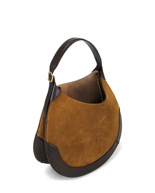 Polo Ralph Lauren Suede & Leather Medium Shoulder Bag - サムネイル4