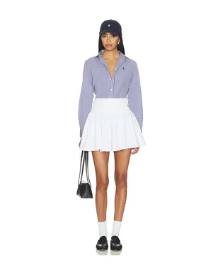 Polo Ralph Lauren Poplin Mini A Line Skirt - サムネイル5